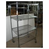 METRO NSF METAL WIRE SHELF ON WHEELS