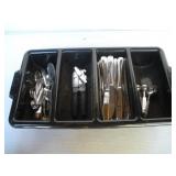 FLATWARE & KITCHEN UTENSILS W/CADDY