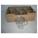 (6) GLASS MUGS