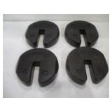 (4) STACKING TENT WEIGHTS
