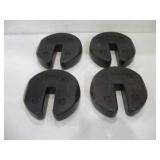(4) STACKING TENT WEIGHTS