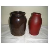 2 Crocks - Largest 6 x 9 Inches 2 Crocks - Largest 6 x 9 Inches