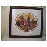 Jane Wooster Scott Framed Lithograph 11x21 Inches Jane Wooster Scott Framed Lithograph 11x21 Inches
