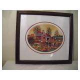 Jane Wooster Scott Framed Lithograph 11x21 Inches