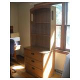 Thomas ville Pecan Dresser W/Detached Bookcase Thomas ville Pecan Dresser W/Detached Bookcase
