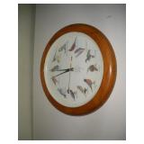 Audubon Quartz Clock w/ Bird Chimes, 14"