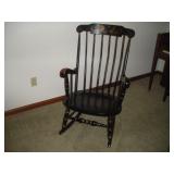 Mid-Century Hitchcock-Style Rocking Chair, Mid-Century Hitchcock-Style Rocking Chair,