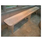 Pine Bench 96x12x19 Inches Pine Bench 96x12x19 Inches