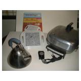 Tea Kettle, Micro Hot Plate & Electric Skillet