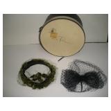 2 Vintage Ladies Head wear & Hat Box 2 Vintage Ladies Head wear & Hat Box
