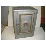 Vintage Metal Bread & Cake Cabinet 14x11x21