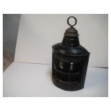 Glass Globe Metal Lantern 17 Inches Tall