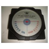 Tide Water Assoc. Oil Co. Thermometer 1941 6x6 Tide Water Assoc. Oil Co. Thermometer 1941 6x6