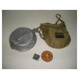 2 Boy Scout Mess Kits & Patches