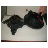 Christmas Tree Stands - 1 Cast Iron/1 Plastic Christmas Tree Stands - 1 Cast Iron/1 Plastic