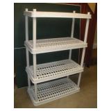 Plastic Shelving Unit  36x18x56 Inches