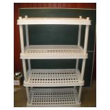 Plastic Shelving Unit  36x18x56 Inches