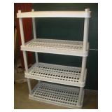 Plastic Shelving Unit  36x18x56 Inches