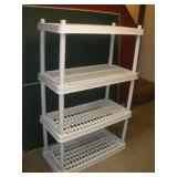 Plastic Shelving Unit  36x18x56 Inches