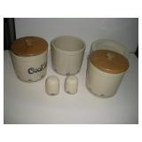 Rose ville Cannisters & S/P Shakers Rose ville Cannisters & S/P Shakers