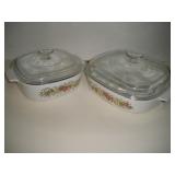2 Corning Ware Casserole Dishes 2 Corning Ware Casserole Dishes