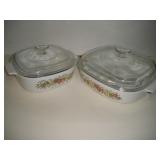 2 Corning Ware Casserole Dishes