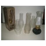 Hurricane Lamps W/Shades