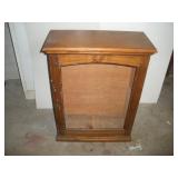 Wood Cabinet 23x10x30  Missing Glass Front