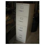 4 Drawer Metal File cabinet 15 x 27 x 52 inch