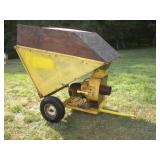 Dumping Grass Vacuum Cart  33x57x40 Inches