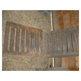 3 Cast Iron Grates 18" x 24" x 2" 3 Cast Iron Grates 18" x 24" x 2"