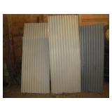 3 Corrugated Steel Panels (32" x 84") 3 Corrugated Steel Panels (32" x 84")