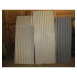 3 Corrugated Steel Panels (32" x 84")