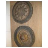 (2) Vintage Spoked Rims 17"x21" (2) Vintage Spoked Rims 17"x21"