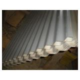(13) Sheets Of Corrugated Steel 32" x 84" (13) Sheets Of Corrugated Steel 32" x 84"