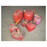 (7) Gas Cans - Plastic (7) Gas Cans - Plastic