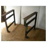 Heavy Cast Iron Work Bench Legs 31"x31" Heavy Cast Iron Work Bench Legs 31"x31"