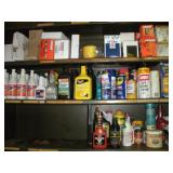 Car Fluids & Filters  - Contents Of 3 Shelves