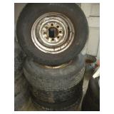 (4)  3/4 Ton Rims & Tires  6.5" Bolt Pattern