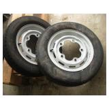 (2) Volkswagon Rims & Tires 7 3/4" Bolt Pattern (2) Volkswagon Rims & Tires 7 3/4" Bolt Pattern