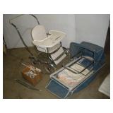 Vintage Stroller, Bassinet & Rocker