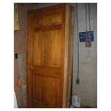 (3) Raised Panel Wood Doors With Frames (3) Raised Panel Wood Doors With Frames