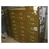 (4) Filing Cabinets 15"x29"x60 - Largest (4) Filing Cabinets 15"x29"x60 - Largest