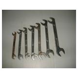 Snap-On Off-set Open End Wrenches, SAE, 3/8 to