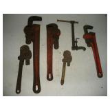 Assorted Pipe Wrenches Assorted Pipe Wrenches
