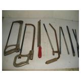 Assorted Hack Saws and Extra Blades Assorted Hack Saws and Extra Blades