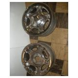 2 Steel Ford Rims, 17x7, 5 inch Bolt Pattern