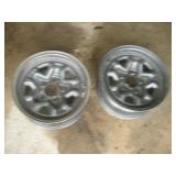 2 Steel Rally Rims,14x6