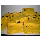 14 Yellow Hard Plastic Carry Cases New