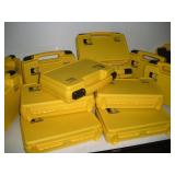 14 Yellow Hard Plastic Carry Cases New